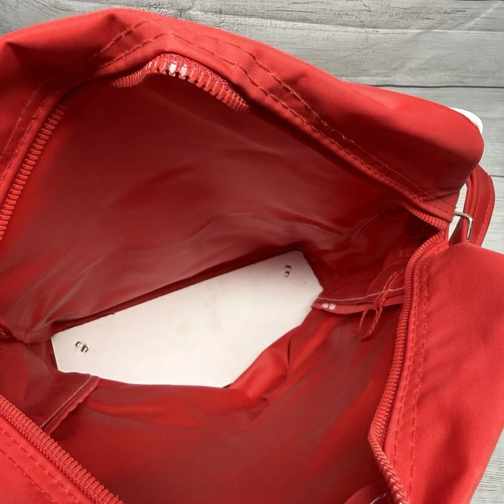 Vintage TWA Red Travel Bag with Shoulder Strap 70's Unused